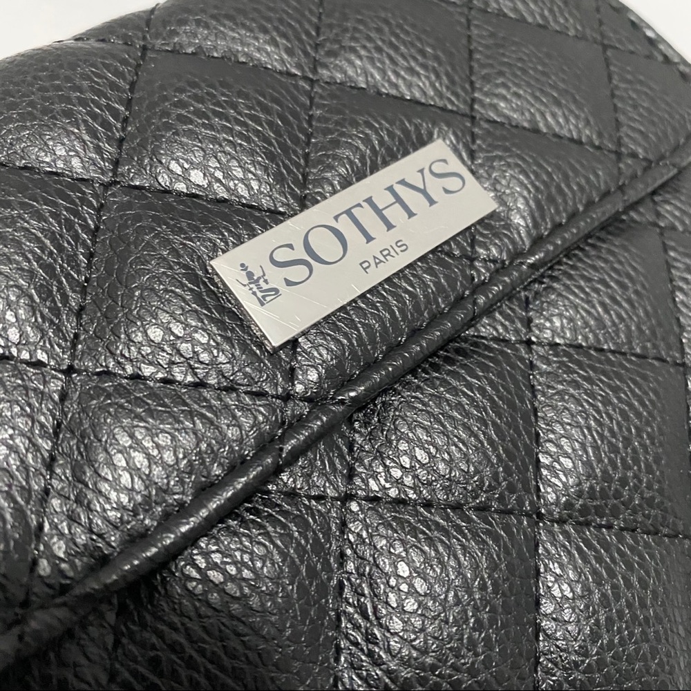 BELT BAG SOTHY’S PARIS BLACK FAUX LEATHER QUILTED